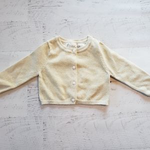 PIPPA & JULIE | NWT Gold Cardigan w/ Ivory Buttons